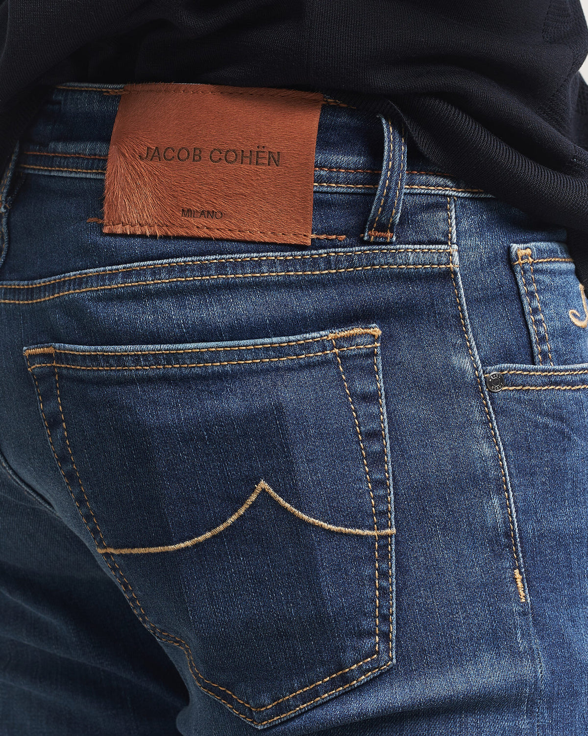 Jacob Cohën Nick Slim Fit superstretchjeans – medium vintage – detaljbilde 6