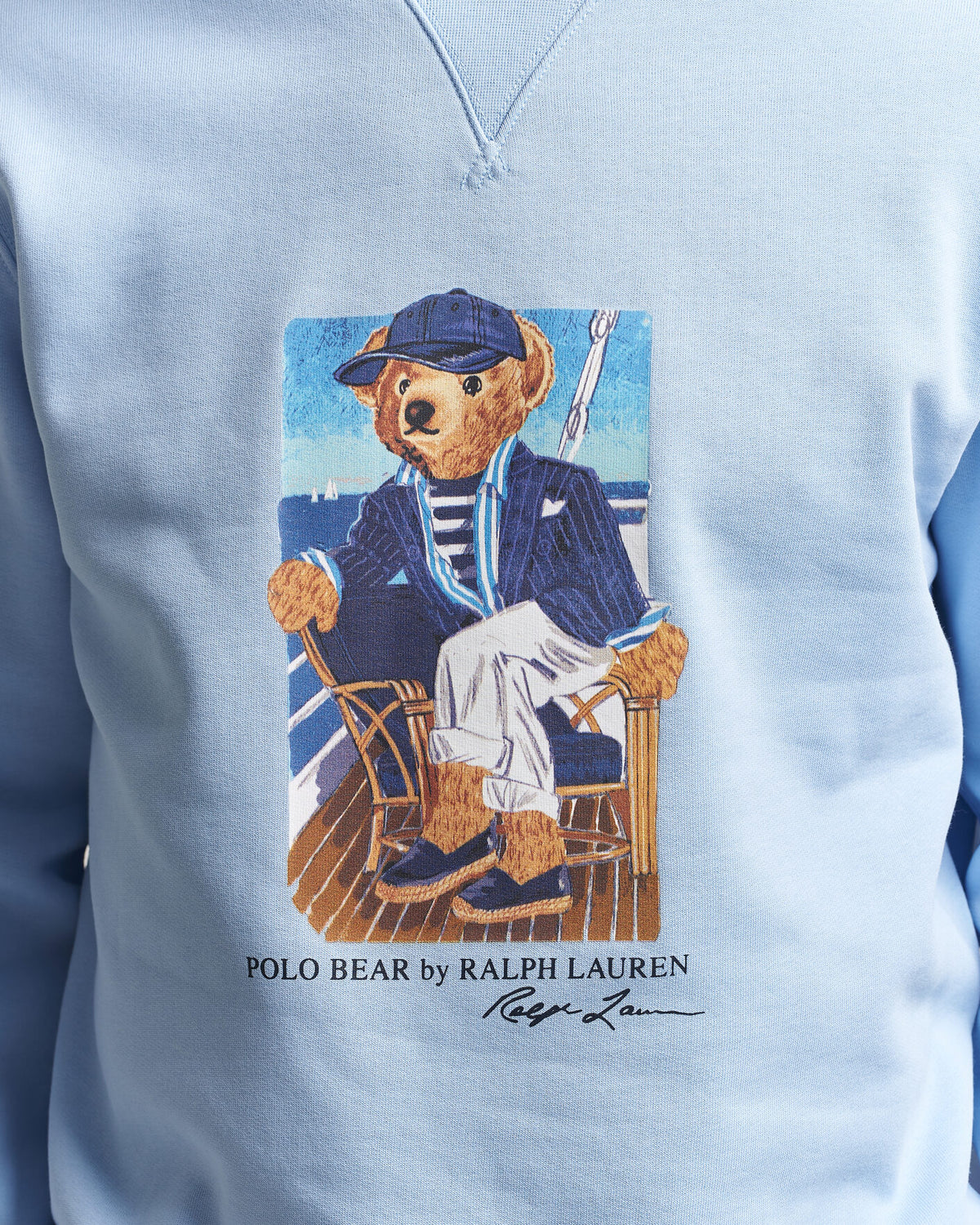 Polo Ralph Lauren Newport Bear Sweatshirt i kontorblå, produktbilde 5