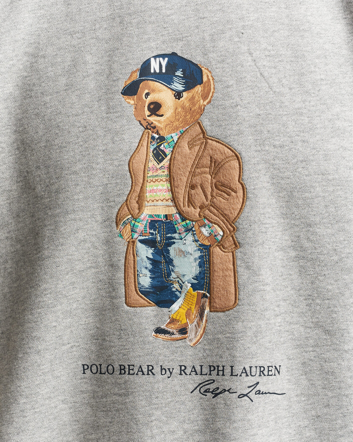 Polo Ralph Lauren Athletic Fleece Bear Sweatshirt i andover-melert, produktbilde 5