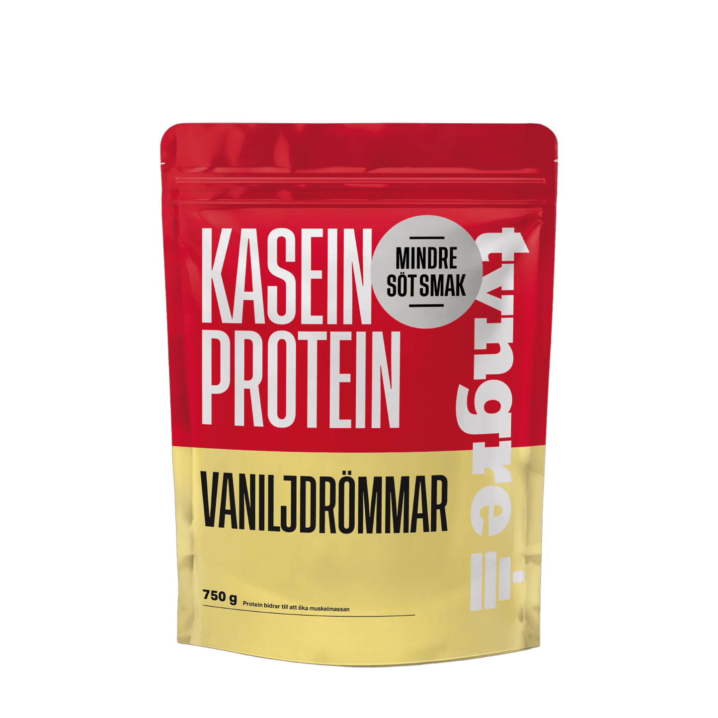 Tyngre Kasein – mindre søt smak – variant Vaniljeedrøm mindre søt smak (750g)
