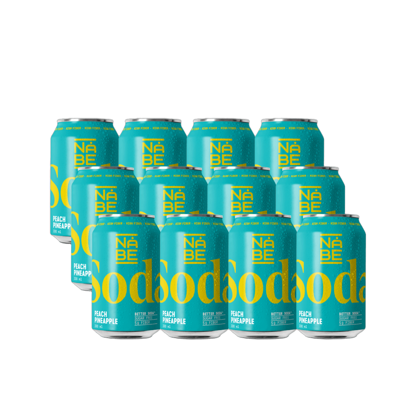 NÅBE Soda - Peach Pineapple 12-pack