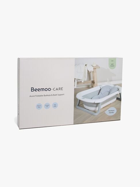 Beemoo CARE Assist Badebalje inkl. Badestøtte, Soft Green