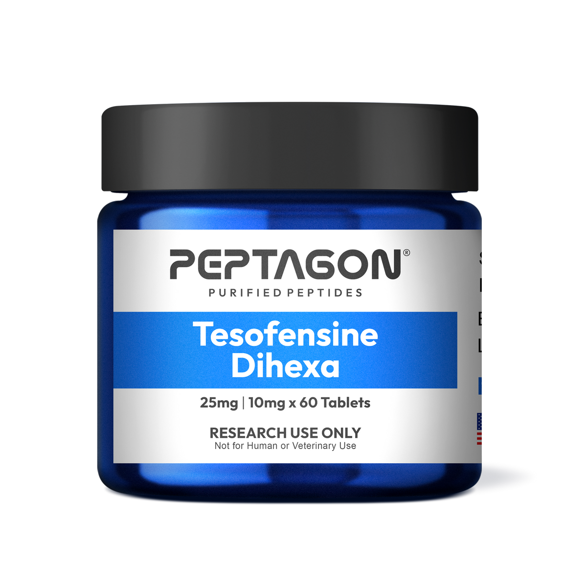 Peptagon Tesofensine + Dihexa Research Tablets – 25mg / 10mg – 60 Count