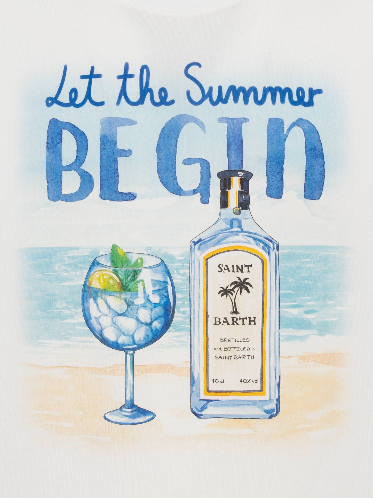 T-skjorte med Let the summer be gin-print – offisielt produktbilde 5