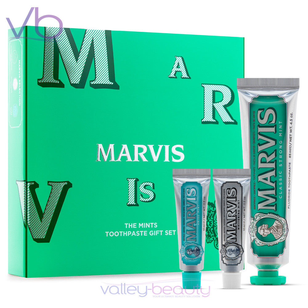 Marvis The Mints Tannkrem Gavesett – Italiensk luksus (85 ml + 2 x 10 ml)