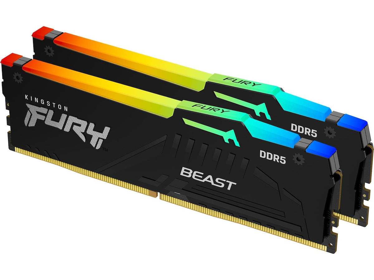 Produktbilde av Kingston FURY Beast RGB DDR5 6000MHz 32GB fra Kingston