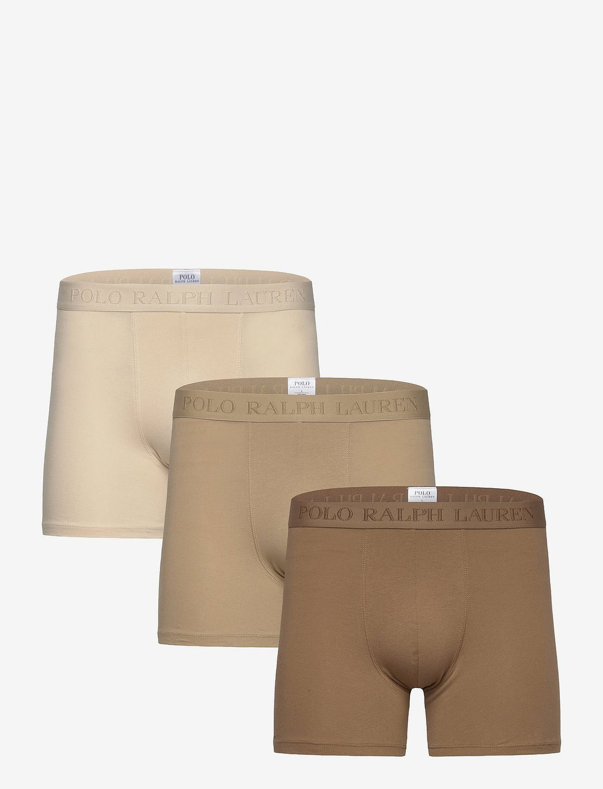 Polo Ralph Lauren Stretch Cotton Boxer Brief 3-Pack herreunderbukser, 3-pack i 3PK KHAKIS