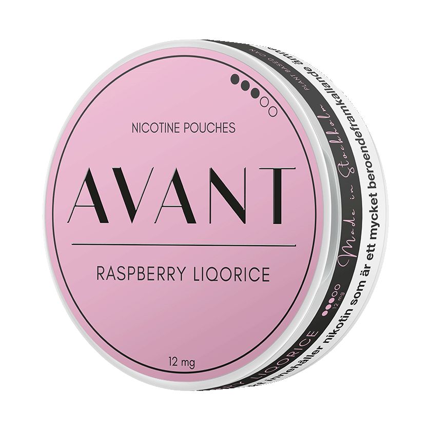 Avant Raspberry Liqorice 7,8mg, 5-pakke med nikotinposer