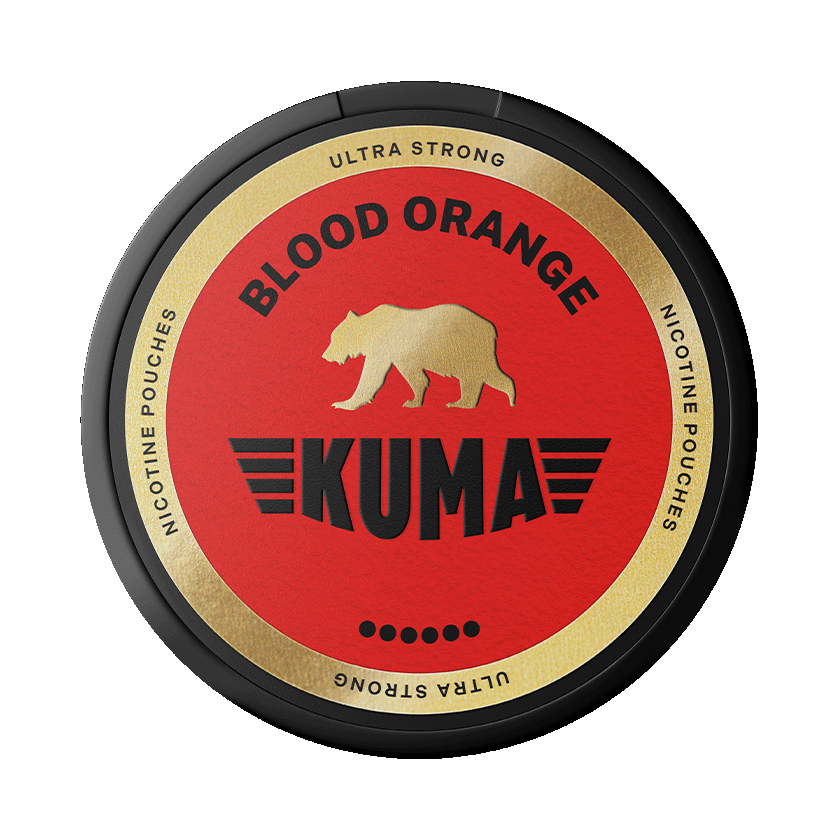KUMA Blood Orange Ultra Strong 11mg, 5-pakke med nikotinposer