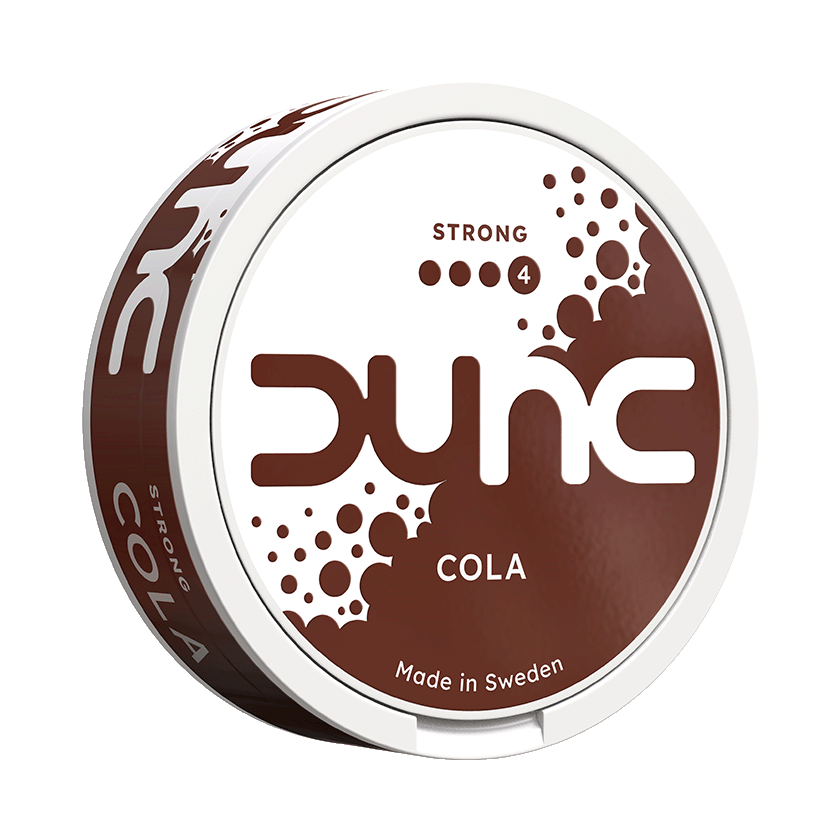 DUNC Cola Strong 8mg, 5-pakke med nikotinposer
