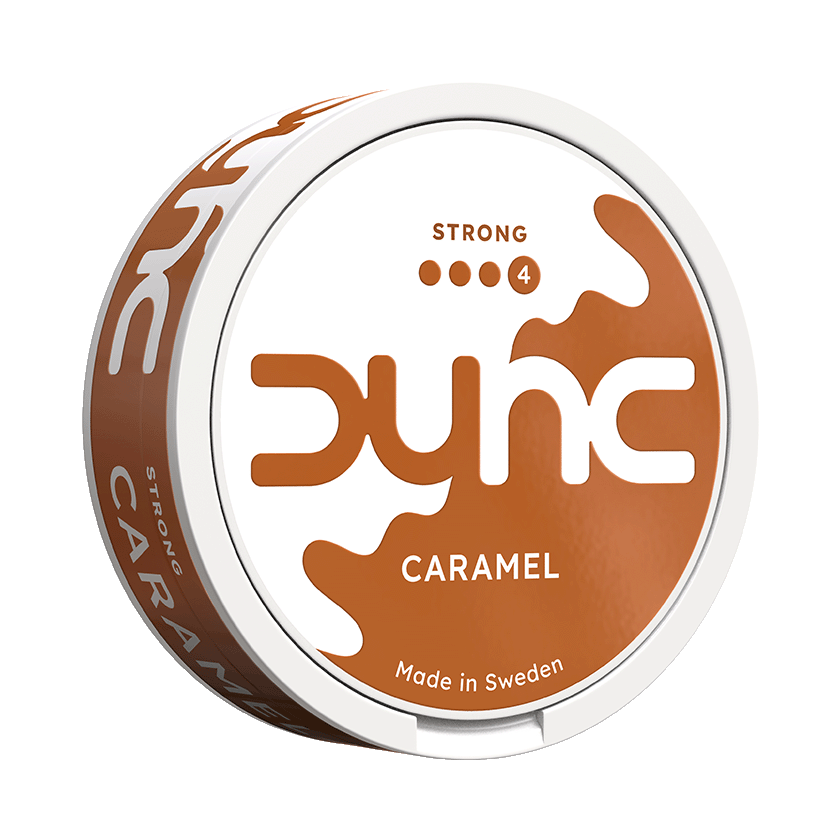 DUNC Caramel Strong 8mg, 5-pakke med nikotinposer