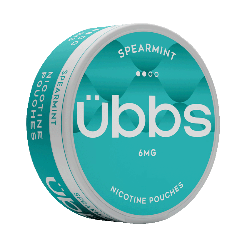 Übbs Spearmint 6mg, 5-pakke med nikotinposer