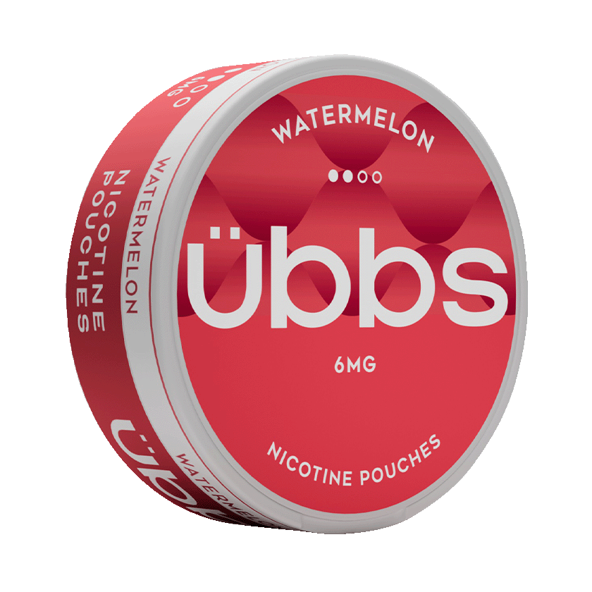 Übbs Watermelon 6mg, 5-pakke med nikotinposer