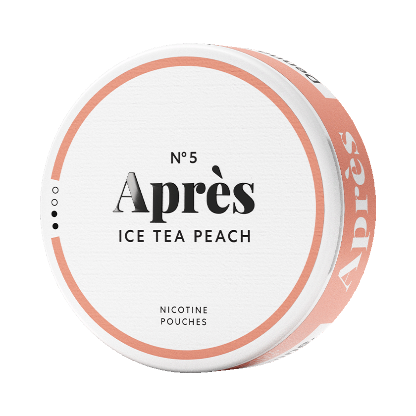 Après No.5 Ice Tea Peach 4,4mg, 5-pakke med nikotinposer