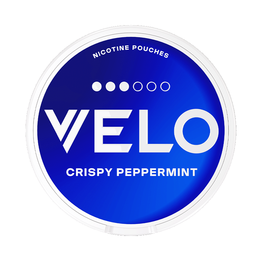 VELO Crispy Peppermint Mini 8mg, 5-pakke med nikotinposer
