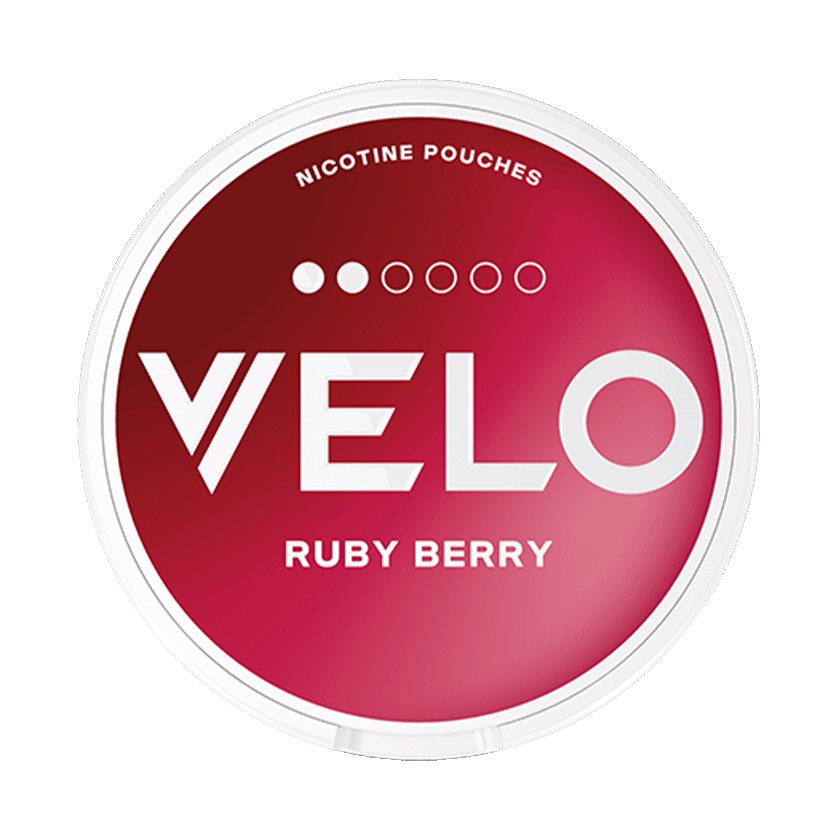 VELO Ruby Berry 6mg, 5-pakke med nikotinposer