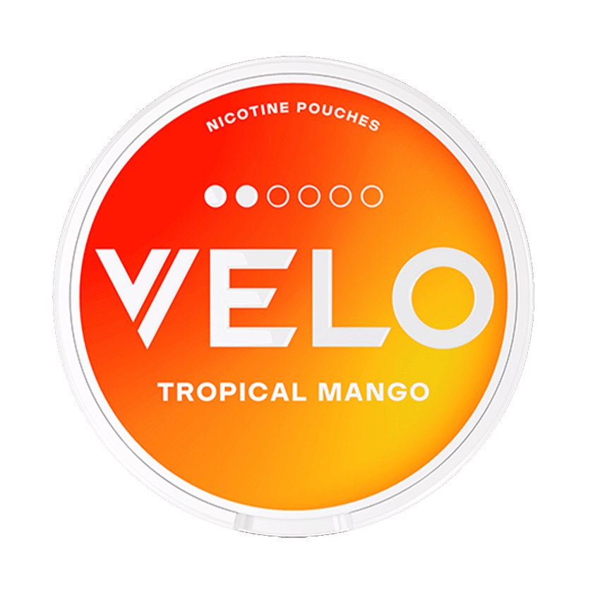 VELO Tropical Mango 6mg, 5-pakke med nikotinposer