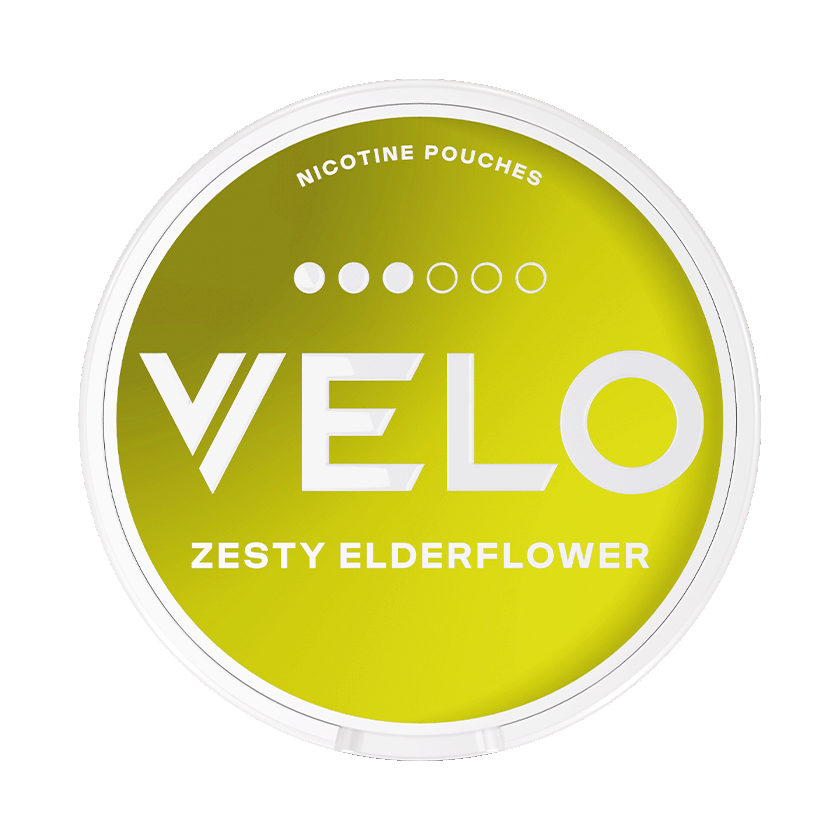 VELO Zesty Elderflower 10mg, 5-pakke med nikotinposer