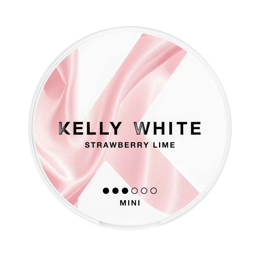 Kelly White Strawberry Lime Mini 5mg, 5-pakke med nikotinposer