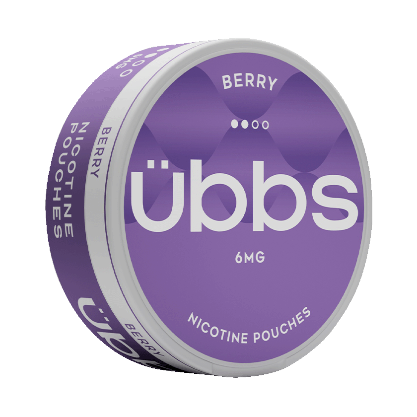 Übbs Berry 6mg, 5-pakke med nikotinposer