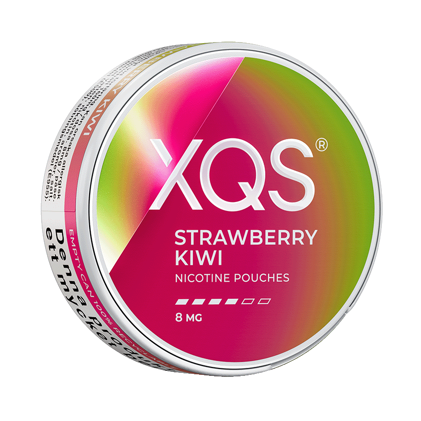 XQS Strawberry Kiwi 8mg, 5-pakke med nikotinposer