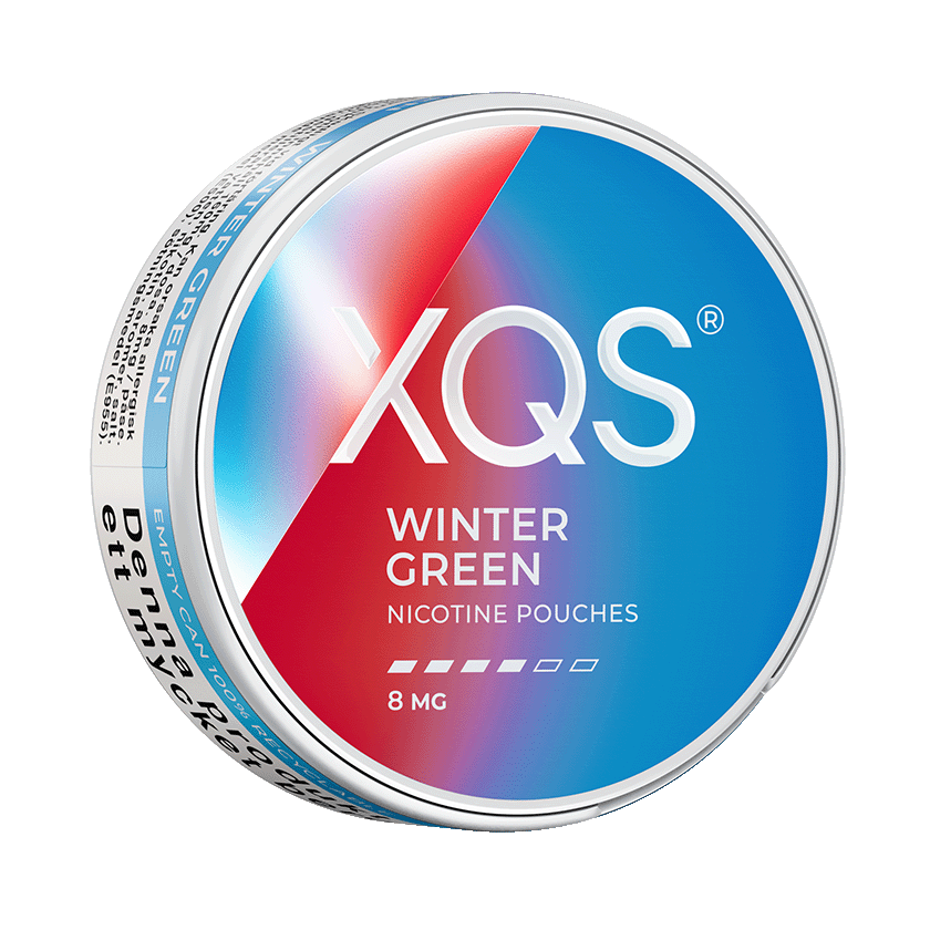 XQS Wintergreen 8mg, 5-pakke med nikotinposer