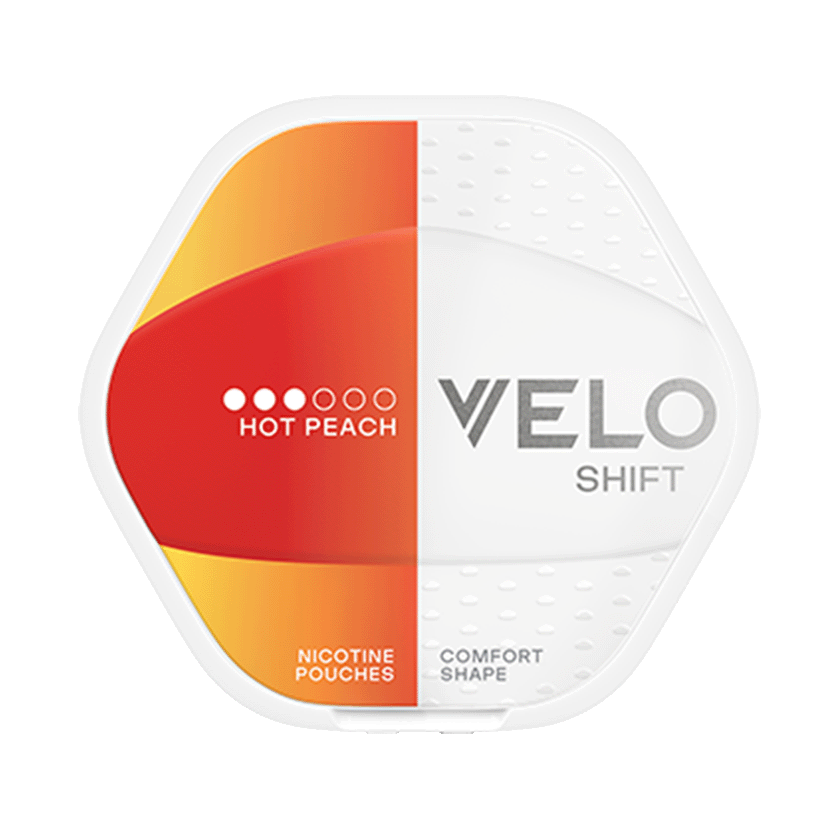 VELO Shift Hot Peach 8mg, 5-pakke med nikotinposer