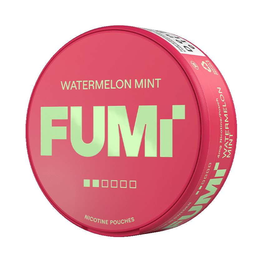 FUMi Watermelon Mint 4mg, 5-pakke med nikotinposer