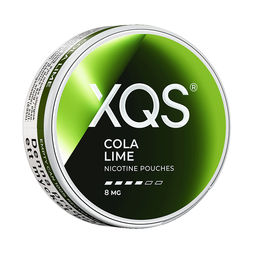 XQS Cola Lime 8mg, 5-pakke med nikotinposer