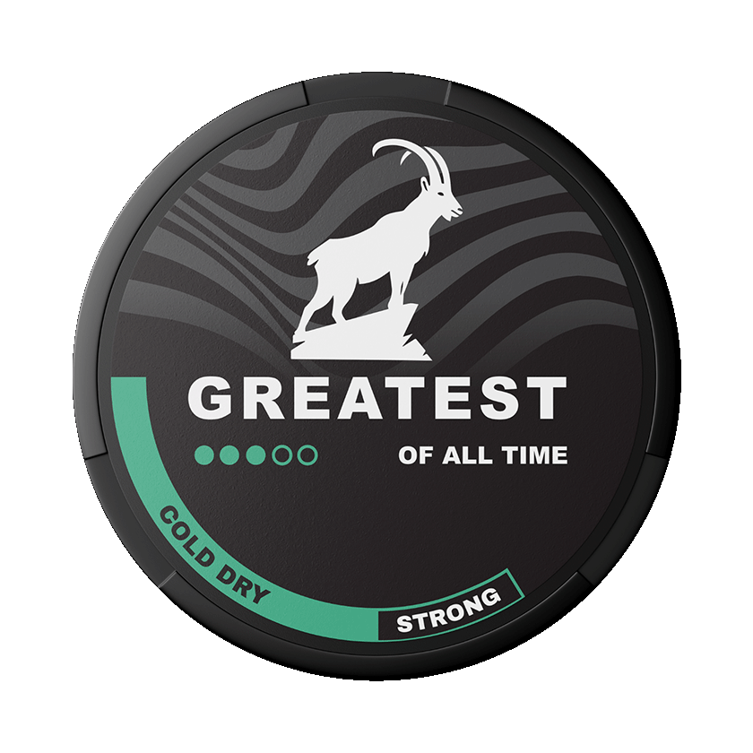 Greatest Cold Dry Strong 8mg, 5-pakke med nikotinposer