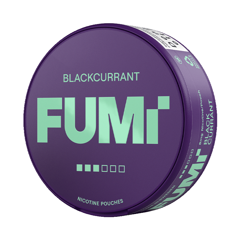 FUMi Blackcurrant 8mg, 5-pakke med nikotinposer