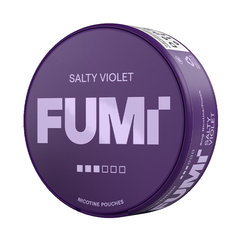 FUMi Salty Violet 8mg, 5-pakke med nikotinposer