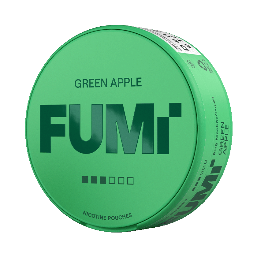 FUMi Green Apple 8mg, 5-pakke med nikotinposer