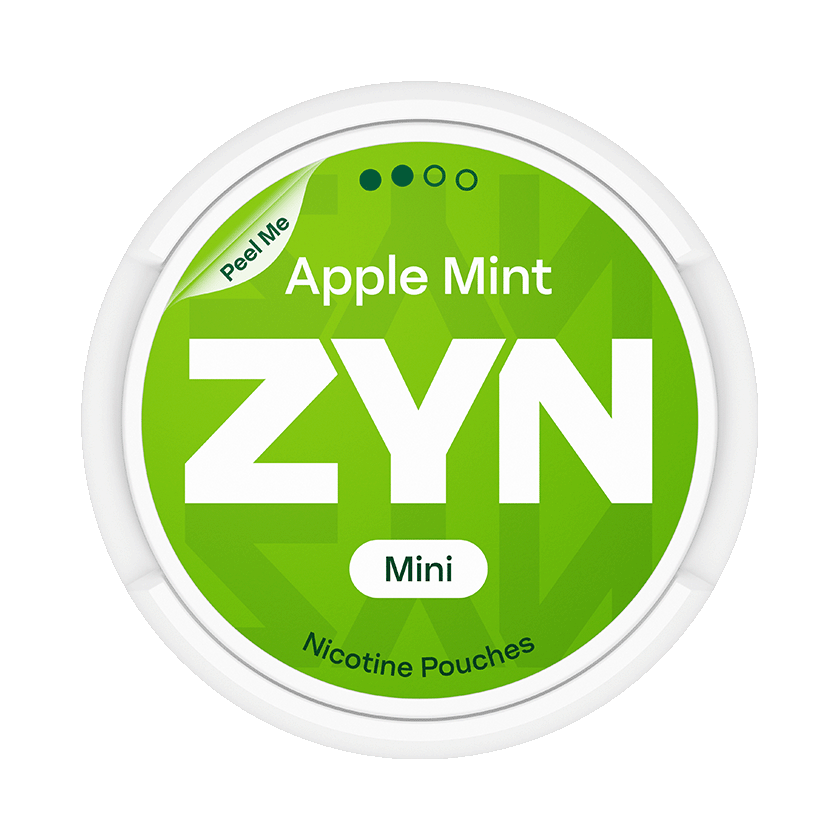 ZYN Apple Mint Mini 3mg, 5-pakke med nikotinposer