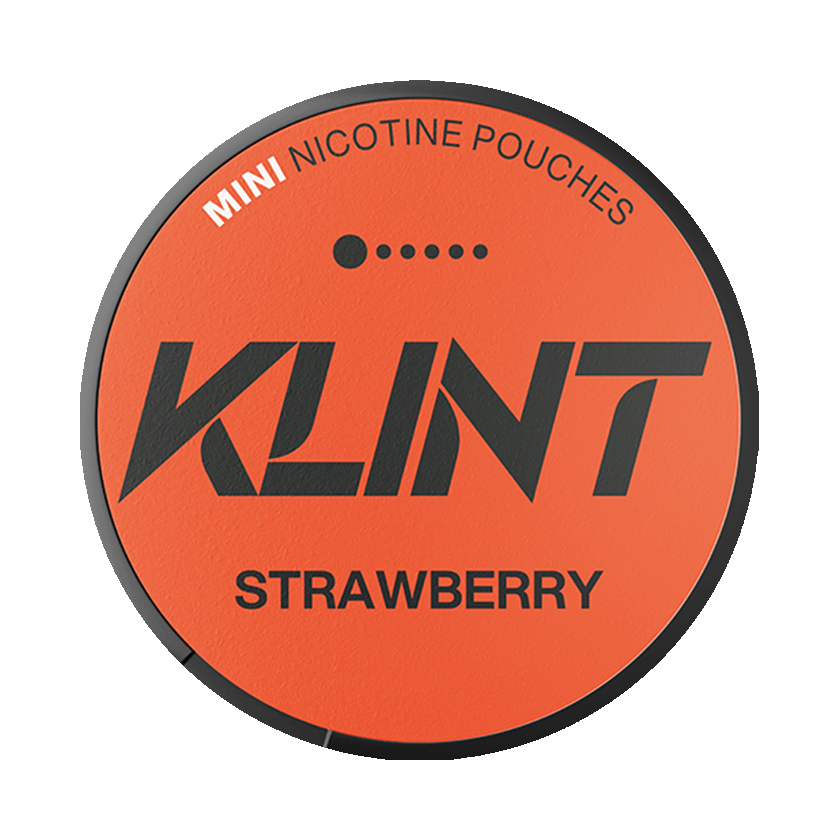 Klint Strawberry Mini 3,2mg, 5-pakke med nikotinposer