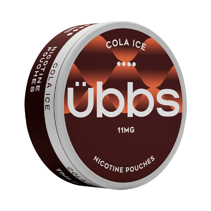 Übbs Cola Ice Strong 11mg, 5-pakke med nikotinposer