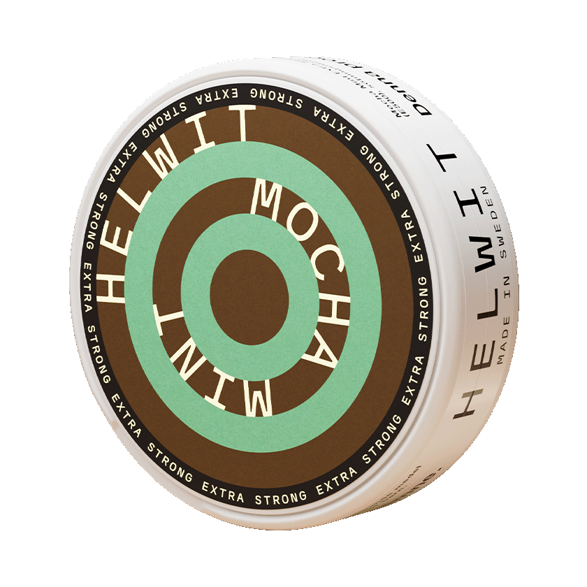 Helwit Mocha Mint Extra Strong 7,5mg, 5-pakke med nikotinposer