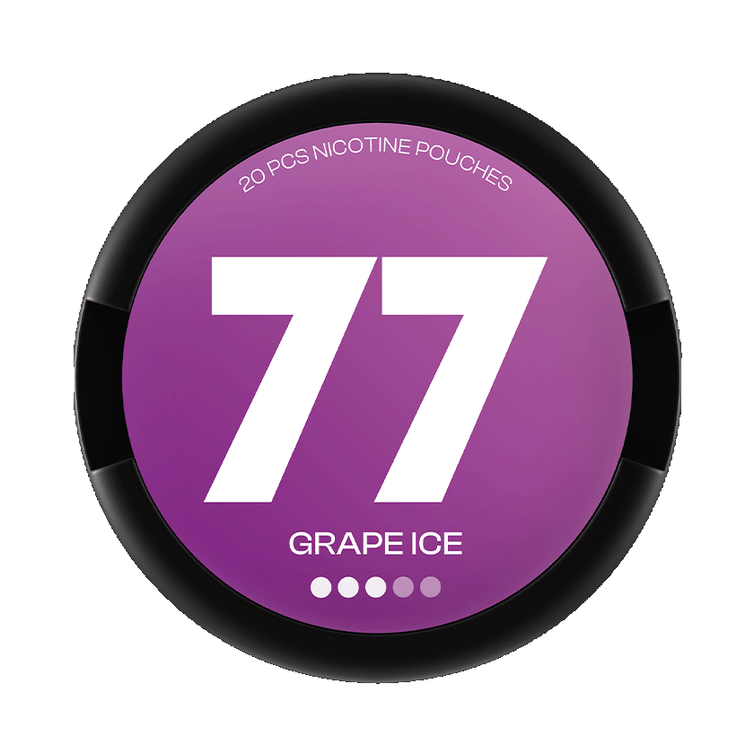 77 Grape Ice 10,4mg, 5-pakke med nikotinposer