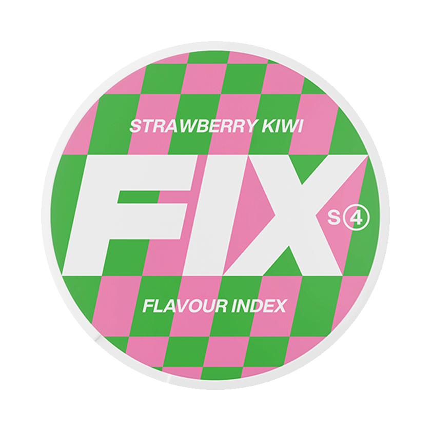 FIX Strawberry Kiwi 9,8mg, 5-pakke med nikotinposer