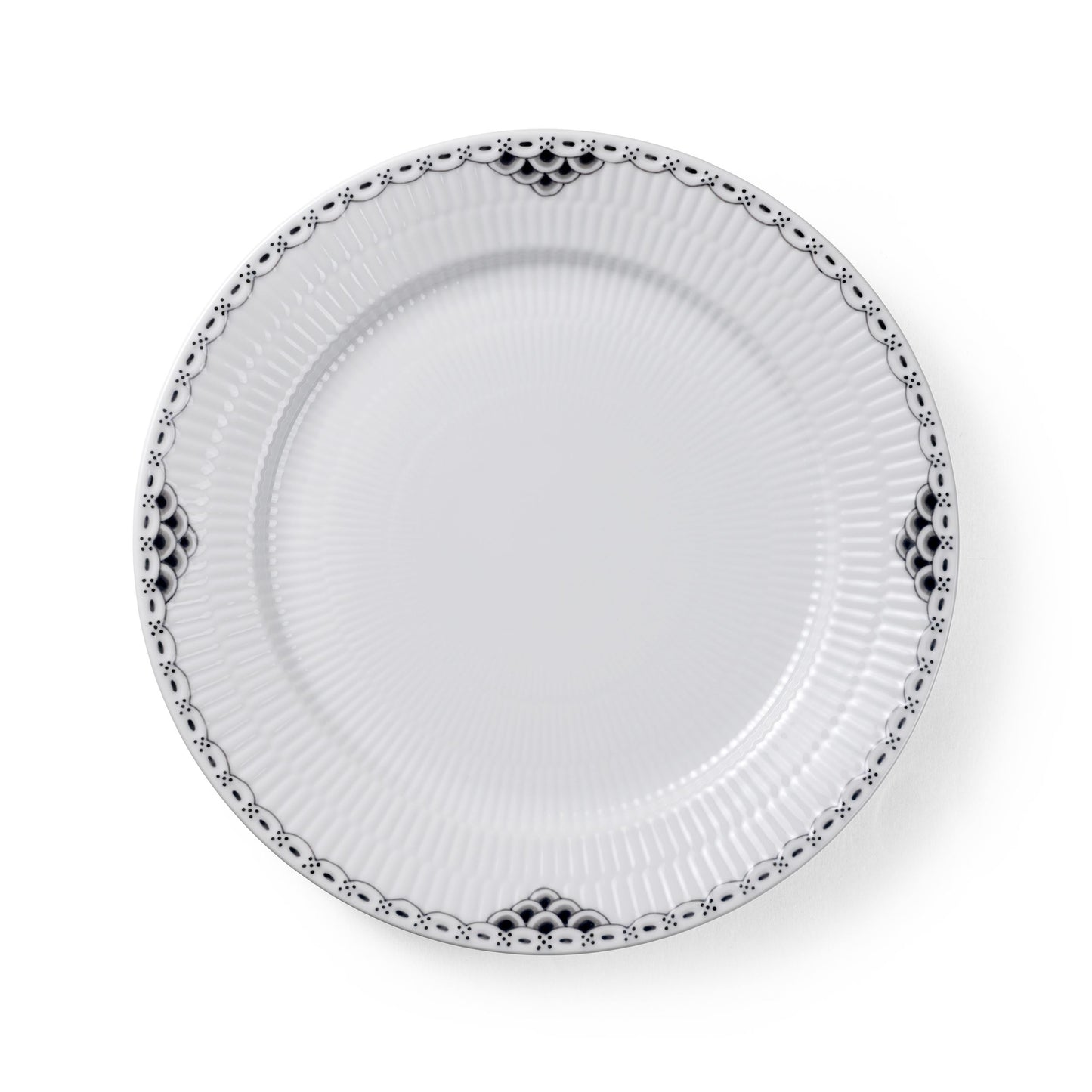 Svart blonde-tallerken, 27 cm