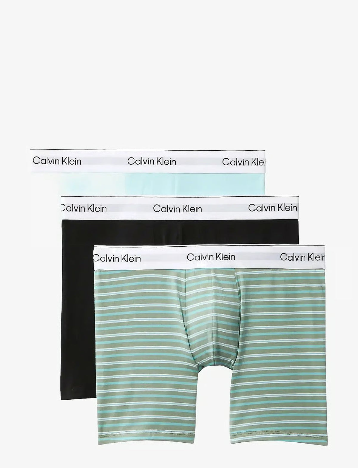 Calvin Klein BOXER BRIEF 3PK herreunderbukser, 3-PACK i svart PULSE STRIPE SEA SPRAY NIAGAR
