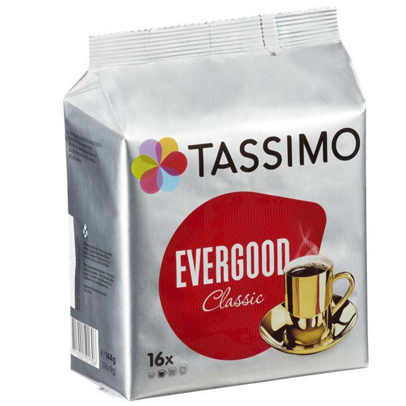 Tassimo evergood classic 80 kapsler (5poser x 16stk.) – produktbilde 1