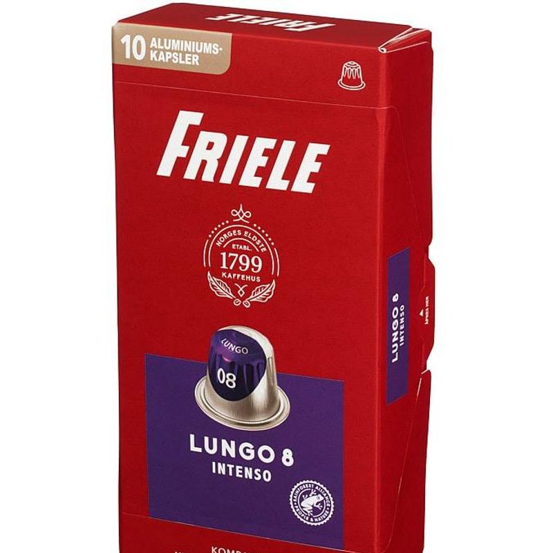 Friele Kaffekapsel Lungo-8 10stk Nespresso – produktbilde 1