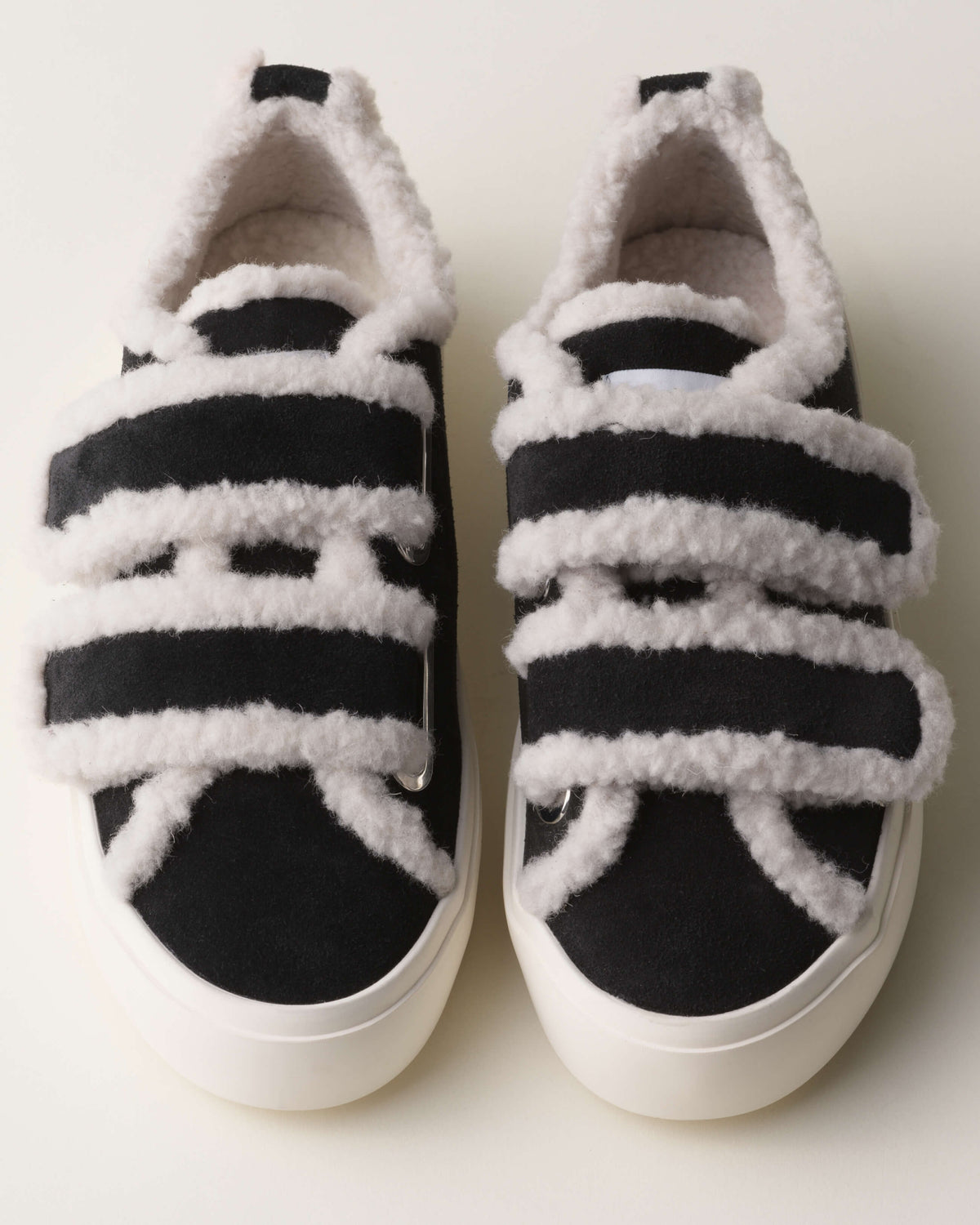 INUIKII Shearling Low Velcro damesko