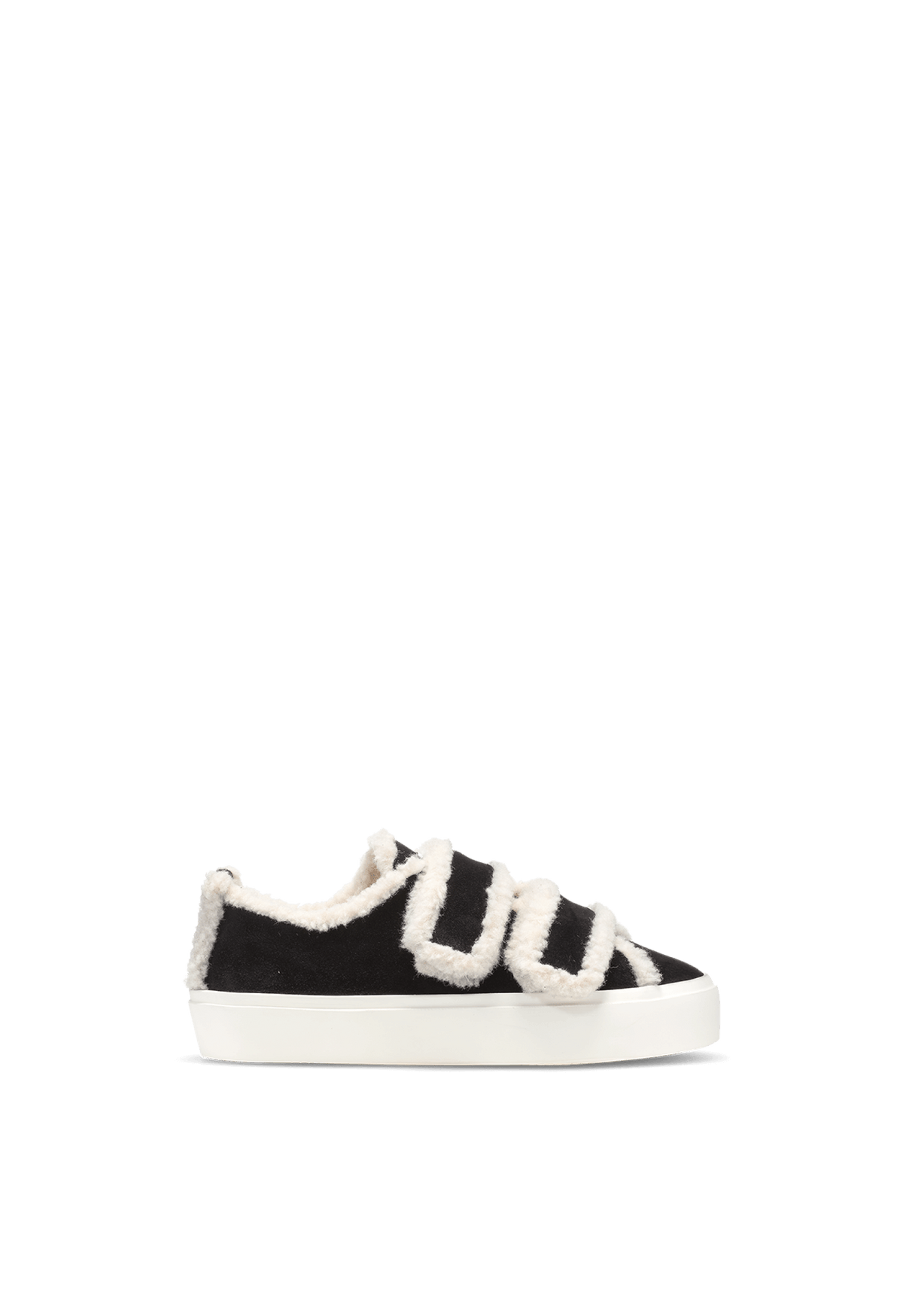 INUIKII Shearling Low Velcro damesko