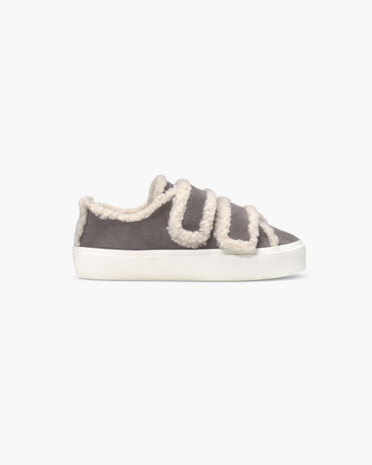 INUIKII Shearling Low Velcro damesko