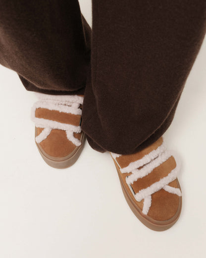 INUIKII Shearling Low Velcro damesko
