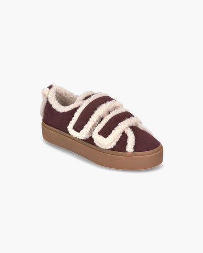 INUIKII Shearling Low Velcro damesko