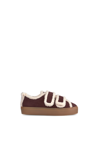 INUIKII Shearling Low Velcro damesko