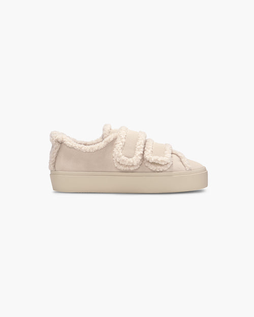 INUIKII Shearling Low Velcro Pastelle damesko